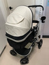 纽贝耳newber婴儿车 婴儿推车 婴儿车0-3岁用折叠可坐可躺带减震 可换向 黑白  遮阳防蚊罩+护脊睡板 实拍图