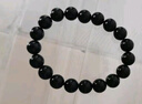 石玥珠宝精品乌金天然黑曜石手串本命年转运珠佛珠水晶手链男女士款 10mm 实拍图