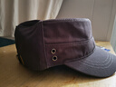 红蜻蜓（RED DRAGONFLY）平顶帽子男潮四季简约休闲中年男士防晒帽爸爸户外遮阳透气鸭舌帽 灰色 均码 帽围（56-60CM） 实拍图