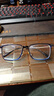 WAN XIN 新款 1.67超薄高清防蓝光镜片男可配度数送商务眼镜框女Z 56118透明蓝 超轻盈8.9克 配万新1.67MR-7超薄非球面镜片 实拍图
