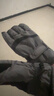 目丸保暖手套男女户外冬天骑行防寒风加绒厚触屏女防水冬季棉滑雪手套 9#深灰色 深度暖手套-男款 实拍图