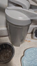 收米摇摇杯健身运动水杯男奶昔防漏搅拌杯子刻度杯奶茶摇杯蛋白粉水壶 500ml 优雅灰+带刻度+不锈钢球 实拍图