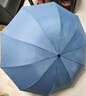 天堂伞强效拒水雨伞防风加固十骨大伞三折便携商务雨伞男女士 10骨大雨伞-紫兰 实拍图