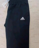 adidas情侣款加绒加厚直筒束脚运动裤男女秋冬阿迪达斯官方轻运动   黑色（推荐女生选小一码）   M 实拍图