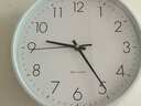 BBA挂钟客厅简约钟表挂墙时尚家用卧室客厅时钟挂表石英26cm白 实拍图