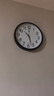 北极星（POLARIS）挂钟时尚创意客厅钟表静音简约石英钟30cm 2842黑色 实拍图