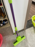 妙洁胶棉拖把27cm杆长120共2头滚轮式懒人家用一拖净免手洗海绵吸水 实拍图