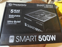 Thermaltake（Tt）额定500W Smart 500W 电脑电源（80PLUS认证/主动式PFC/智能温控风扇/支持背线） 实拍图