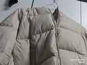 网易严选25新品90鸭绒超蓬羽绒服休闲面包服石墨烯保暖轻量抗菌防泼水 25秋冬连帽-卡其米 S 实拍图