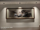 佳得雅新中式客厅装饰画沙发背景墙壁画字画山水画靠山图办公室风景挂画 望云楼A2（原版） 70*190cm宣纸锦绫+有机玻璃+胡桃色实木框（热卖款） 实拍图