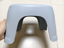 【京喜甄选】新款加厚奶油风家用小凳子塑料凳可叠放耐用儿童凳 天空蓝1个 实拍图