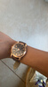 正品男士手表高档休闲石英表简约气质男表皮带高颜值罗马时尚腕表 咖啡色指挥官款 实拍图
