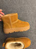 百丽（Belle）张凌赫同款暖墩墩雪地靴女冬季新款商场加毛棉鞋E6C1DDD5 棕色-低筒 36 (230mm) 实拍图