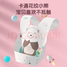 安可新婴幼儿一次性翻兜围嘴【90片装】独立装宝宝免洗围兜口水巾 萌熊 实拍图