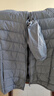 鸭鸭（YAYA）佟丽娅同款轻薄羽绒服女新款秋冬季休闲短款连帽保暖轻便韩版外套 雾霾蓝 L 实拍图