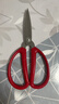 张小泉 家用剪刀手工剪刀办公剪刀红色单把装HBS-198 实拍图