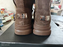 达芙妮雪地靴女冬季加绒加厚保暖短靴东北大棉鞋子 4023608085 棕色 37  实拍图