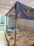 美朵嘉A类婴儿防摔蚊帐架家用三开门卧室拉链防摔1.51.8*2米方顶需安装 经典款【单独蚊帐】加厚支架+A类认证【多色可选】 150cm*198cm*170cm 实拍图