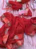 曼烟 情趣内衣 女性感中国风复古唐装开档免脱睡衣激情和服制服诱惑睡袍内裤套装 肚兜旗袍和服 红 1608 实拍图
