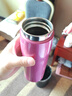虎牌（TIGER）不锈钢原装进口保温保冷男女水杯MJA-B048-ABT水蓝色480ML 实拍图