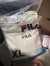 FILA 斐乐女装卫衣男女同款套头卫衣秋冬情侣款休闲加绒保暖长袖上衣 奶盐白-IV XL 180/100A/XL 实拍图