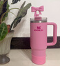 STANLEY保温杯 巨无霸吸管杯保温保冷车载家居办公大容量男女学生水杯子 【售完即止】芍药粉- 887ml 实拍图