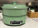摩飞电器（Morphyrichards） 多功能锅电火锅家用分体式鸳鸯火锅电炒锅烧烤肉蒸煮炒煎电煮锅MR9087 3L 清新绿【标配】涂层升级 实拍图
