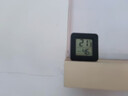 家用电子温湿度计室内干湿家用温湿度显示器迷你便携高精度壁挂式静音 黑色1个装 实拍图