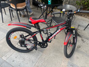 凤凰（Phoenix）儿童自行车山地车男女学生脚踏车6-15岁童车 霸道 黑红色 22寸 实拍图