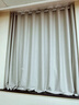 赫伊莎窗帘免打孔安装套装遮光免安装卧室飘窗简易小窗户房间保暖短帘 北欧双面遮光-浅米色 定制/不含杆每米布料单价 件 实拍图