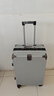 狄斯顿保罗  铝框行李箱男女新款拉杆箱万向轮拉杆箱大容量旅行箱登机密码箱 亮银色-加厚合金框【箱体可坐人】 26英寸 实拍图
