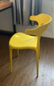 悠游少年塑料餐椅牛角靠背椅椅子简约家用凳子北欧现代书ins桌椅休闲桌椅 阳光黄【升级加厚 强力承重】 实拍图