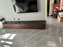 源氏木语实木电视柜黑胡桃木落地储物柜意式极简客厅岩板拼接地柜2.2m 实拍图