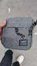男士单肩包多层小背包轻便通勤休闲户外男斜挎包 灰色 实拍图