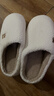京东京造【厚底防滑】棉拖鞋女秋冬拖鞋室内居家毛拖保暖半包冬日白40-41 实拍图