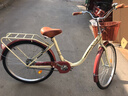 凤凰（Phoenix）自行车千鹤女式轻便成人城市学生儿童通勤车 26英寸单速 米黄色 实拍图