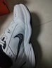 耐克轻便训练鞋老爹鞋冬季健身缓震运动NIKE MONARCH 4 415445 102白色/金属银/深藏青 36 (230mm) 实拍图