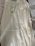 伊芙丽（eifini）蒋欣代言【经典延续】优雅百搭休闲显瘦高腰雪纺蛋糕长款半裙女 米白 莱赛尔肌理 常规版 S 80-105斤 实拍图