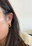Arsis【许妍同款】自由搭配潺流耳圈耳钉耳环女送女友礼物   金色小号 实拍图