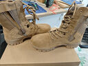 际华三五零五新式棕色作战靴男夏季碳板作战鞋超轻高帮耐磨训练靴真皮登山鞋 棕色作战靴【铜扣碳板顶配款】 42/260【原厂正品 两双鞋垫】 实拍图