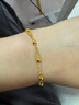 周大生黄金转运金珠手链女足金路路通双层光珠手串生日礼物4.28g 实拍图