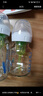 布朗博士玻璃奶瓶 6-9月宝宝断奶奶瓶 防胀气宽口奶瓶270ml 双兔 实拍图