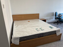 全友家居北欧原木风主卧室双人大床1.8米2米现代简约板式家用大床家具 实拍图