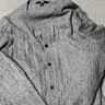 优衣库女装纽花圆领针织开衫/毛衣外套空调衫通勤秋冬新款481477 03 灰色 3XL 实拍图