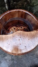 川柏香实木泡脚桶木桶洗脚盆木桶家用足浴桶泡脚木质香柏木碳化木制脚盆 30cm 【高温碳化带盖穴位按摩】+艾草60包 实拍图