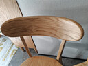 源氏木语实木餐椅北欧风橡木靠背椅家用多材质休闲椅现代简约餐厅吃饭椅子 （白蜡木原木色）0.47米圆弧餐椅*4 实拍图