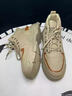 尔克鴻星尔克男鞋25冬季加绒加厚保暖雪地靴运动休闲鞋马丁靴棉鞋 W005-1卡其单买一双 加绒 39 (245mm) 实拍图
