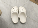 CROCS卡骆驰洞洞鞋贝雅男鞋女鞋轻便耐磨一脚蹬拖鞋休闲鞋|10126 白-100 36 /37(220mm) 实拍图
