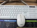 宏碁（acer）键鼠套装 无线键鼠套装 办公键盘鼠标套装 防泼溅 电脑键盘 鼠标键盘 type-c充电键盘 KM412白色 实拍图