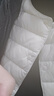 鸭鸭（YAYA）佟丽娅同款轻薄羽绒服女新款冬季短款圆领内胆修身时尚薄外套男 米白色【女款无领】 4XL 【建议155-170斤】 实拍图
